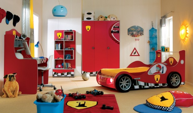 Chambre d'enfants pour garçons dans le style de la pointe