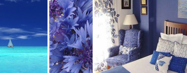 Couleur bleue dans la décoration intérieure