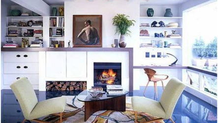 Style de design post-moderne à l'intérieur