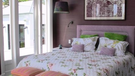 Chambre lilas - design d'intérieur pour les courageux