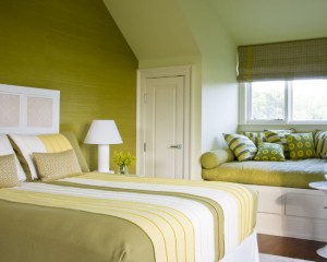 Vert et jaune à l'intérieur de la chambre