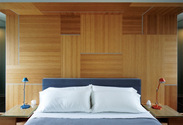 Panneaux de tête de lit en bambou compressé
