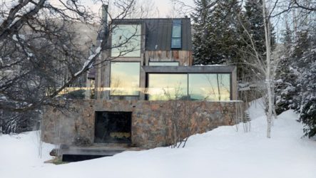 Intérieur de la semaine : Chalet dans les Rocheuses