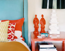 Chambre orange - chambre aux couleurs ensoleillées