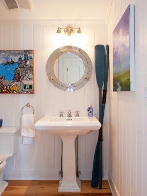 Décor de bain de style nautique