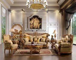 Le luxe des intérieurs classiques dans les salons