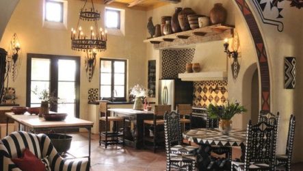 Intérieur de cuisine de style africain