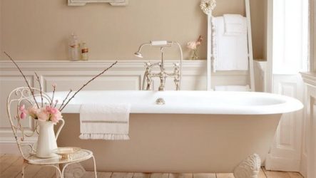 Salle de bain beige effet spa