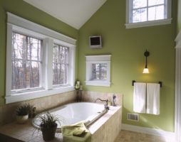 Salle de bain verte - une oasis de détente