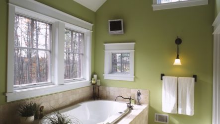 Salle de bain verte - une oasis de détente