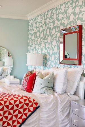 chambre turquoise