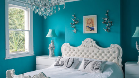 Chambre turquoise