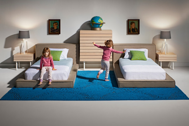 chambre d'enfant turquoise