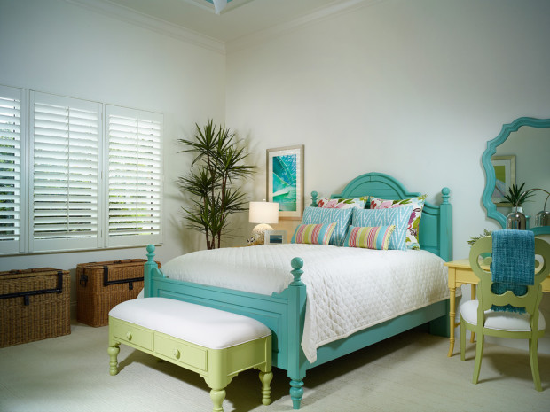 chambre turquoise