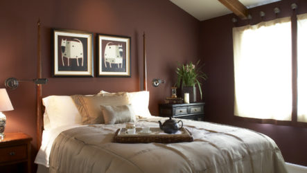 chambre marron