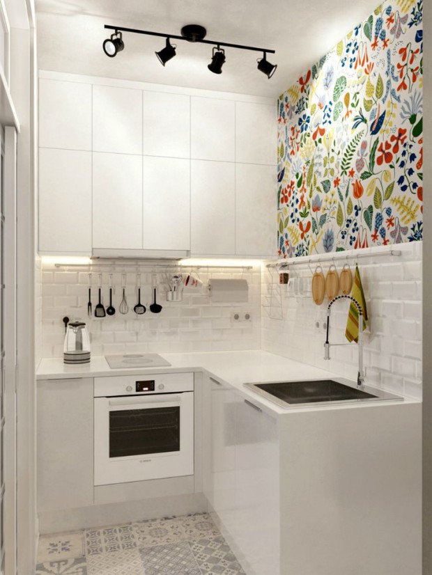 papier peint pour les murs de la cuisine