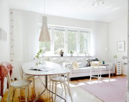 Simplicité et salon de luxe au style scandinave