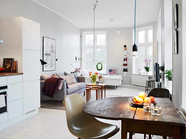 Intérieur d'un petit appartement