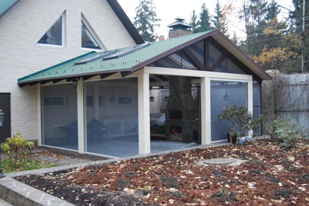 Baignoire avec gazebo