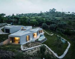 L'harmonie de la nature et de l'architecture dans le projet d'une maison à toit plat