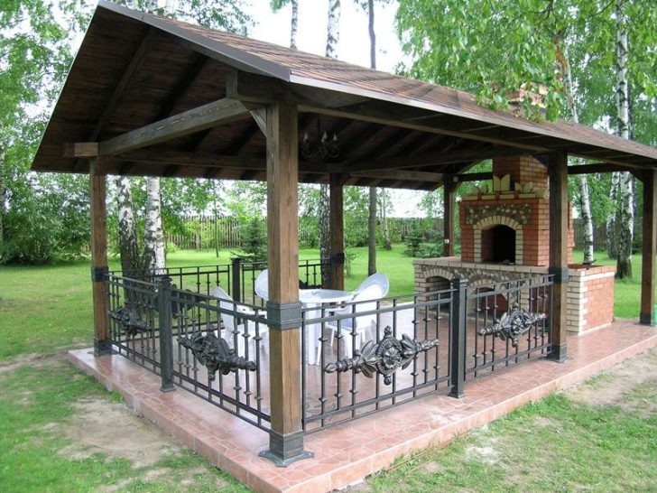 gazebo à faire soi-même avec barbecue