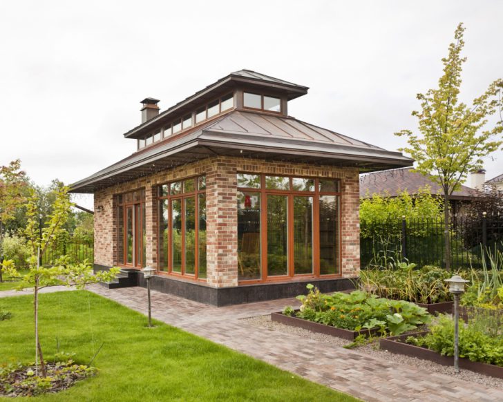 gazebo à faire soi-même avec barbecue