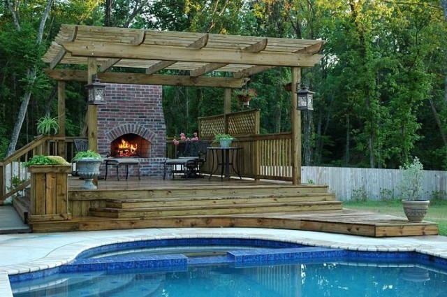 gazebo à faire soi-même avec barbecue