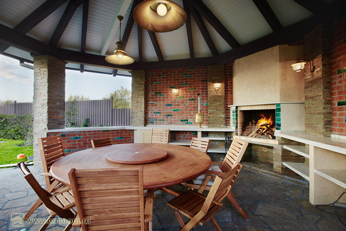 gazebo à faire soi-même avec barbecue