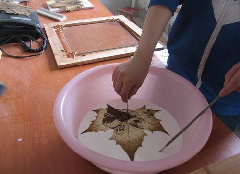 décor de feuilles sèches