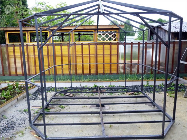 gazebo pour chalets d'été en polycarbonate