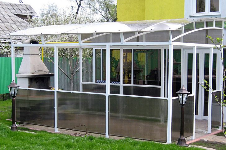 gazebo pour chalets d'été en polycarbonate