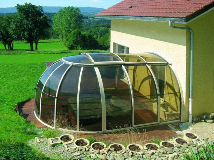 gazebo pour chalets d'été en polycarbonate