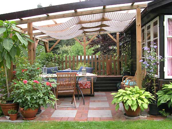 gazebo pour chalets d'été en polycarbonate