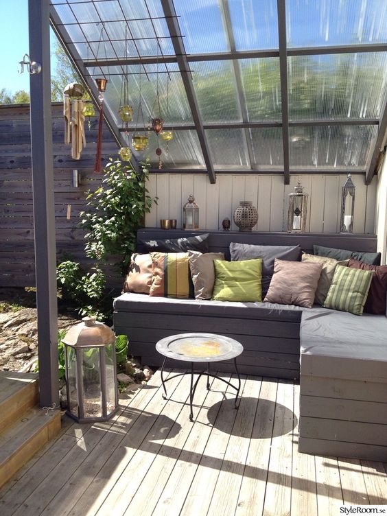 gazebo pour chalets d'été en polycarbonate