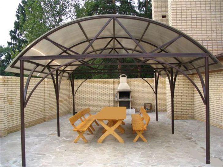 gazebo pour chalets d'été en polycarbonate