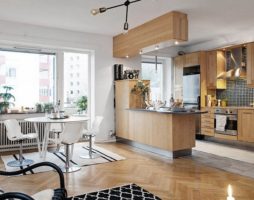 La nécessité de concevoir une cuisine-studio dans un appartement en ville