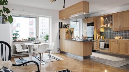 La nécessité de concevoir une cuisine-studio dans un appartement en ville