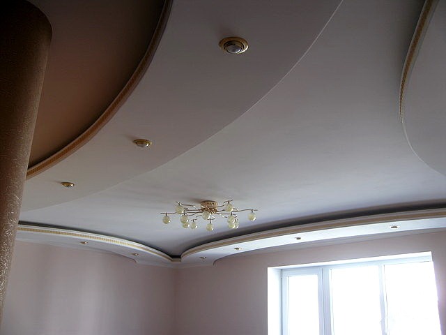 conception de plafond en plaques de plâtre