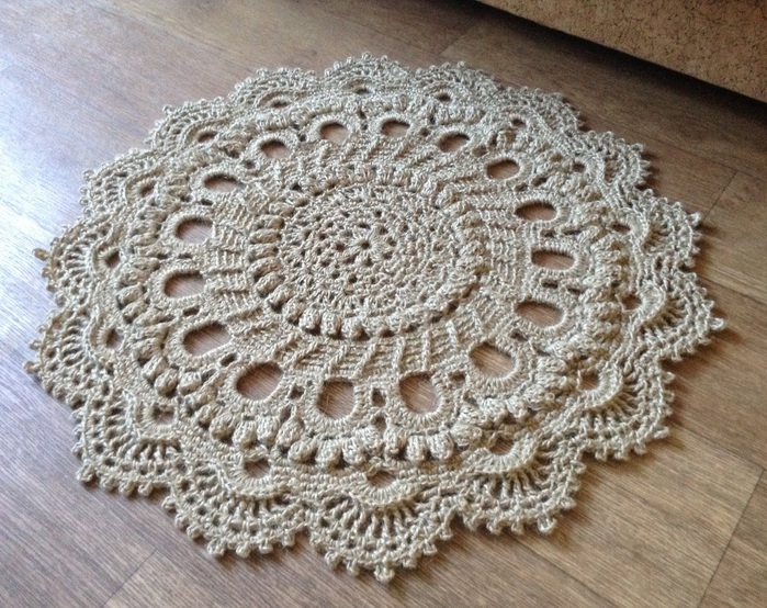 tapis au crochet