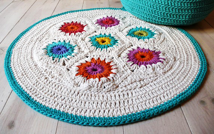 tapis au crochet