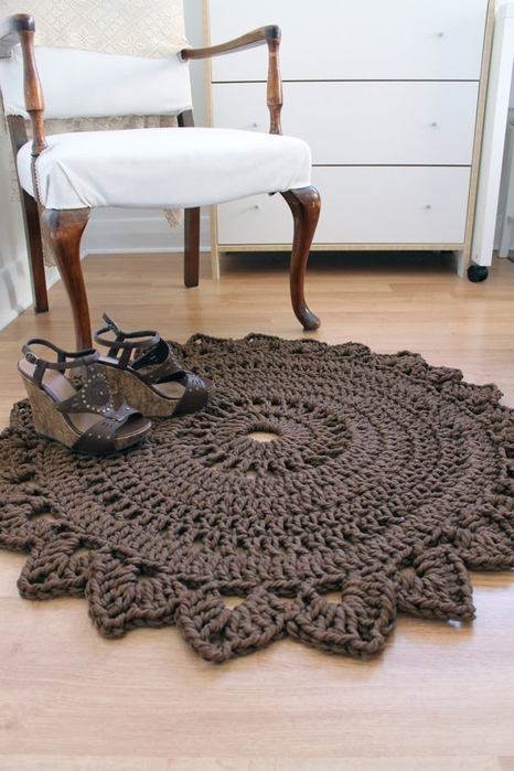 tapis au crochet