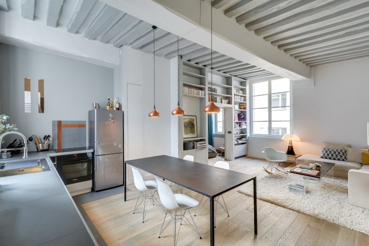 intérieurs d'appartements dans un style moderne