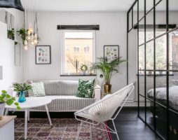 Design élégant d'un petit appartement à Stockholm