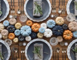 Décoration et service de la table de fête