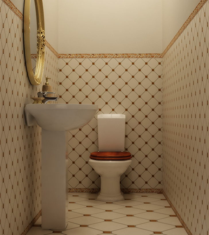 intérieur des toilettes