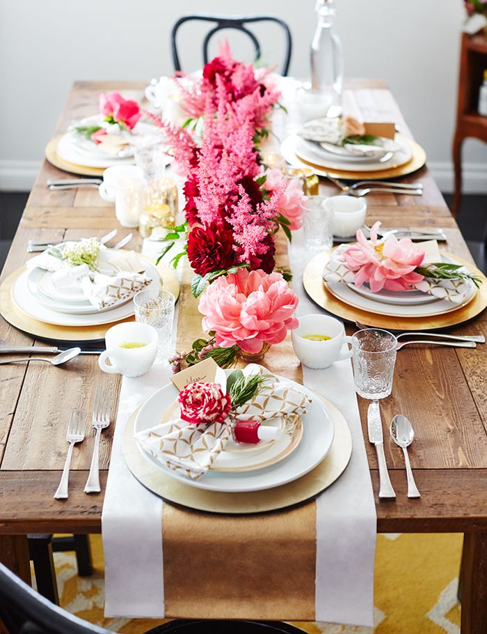 mise en table de fête