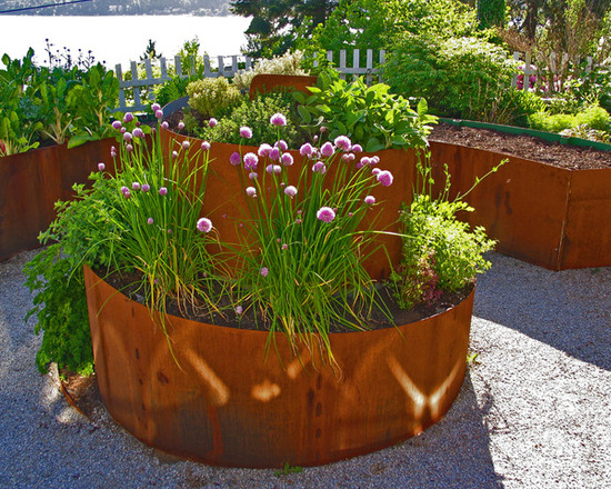 pots de fleurs en plein air