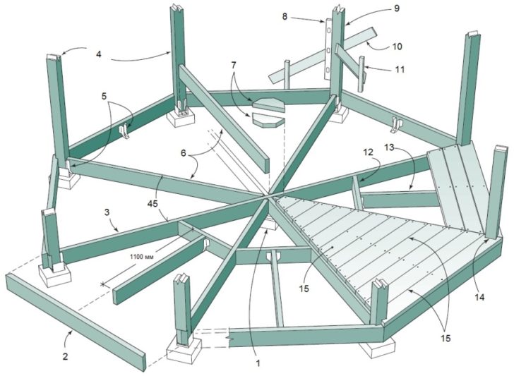 gazebos en bois