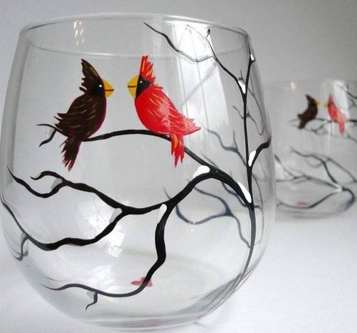 dessin sur verre