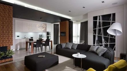 Conception et aménagement de l'intérieur d'un appartement de 50 m². M.